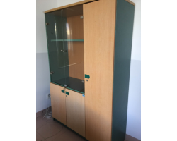 hanh lý tủ hồ sơ 2 cánh kiếng hoà phát